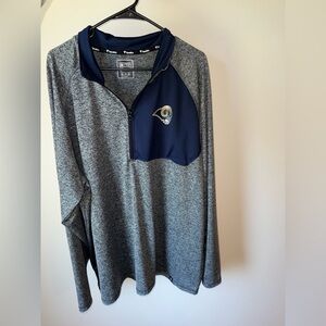 Los Angeles Rams Fabletics half zip pullover